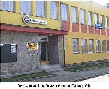 Photo by Daniel Vacek; Restaurant in Drazice near Tabor, CR